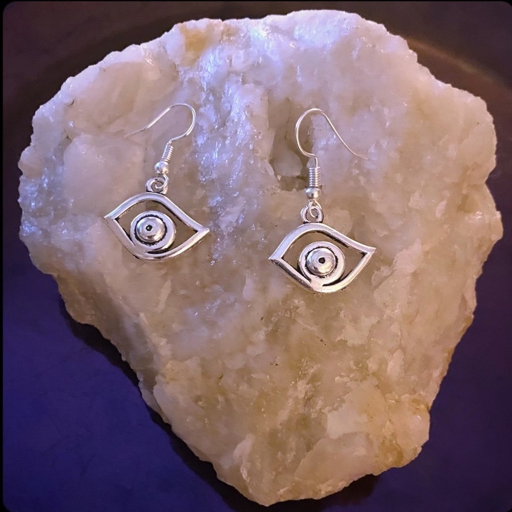 New Evil Eye‎ Sterling Silver Earrings Dangle Drop Jewelry Protection